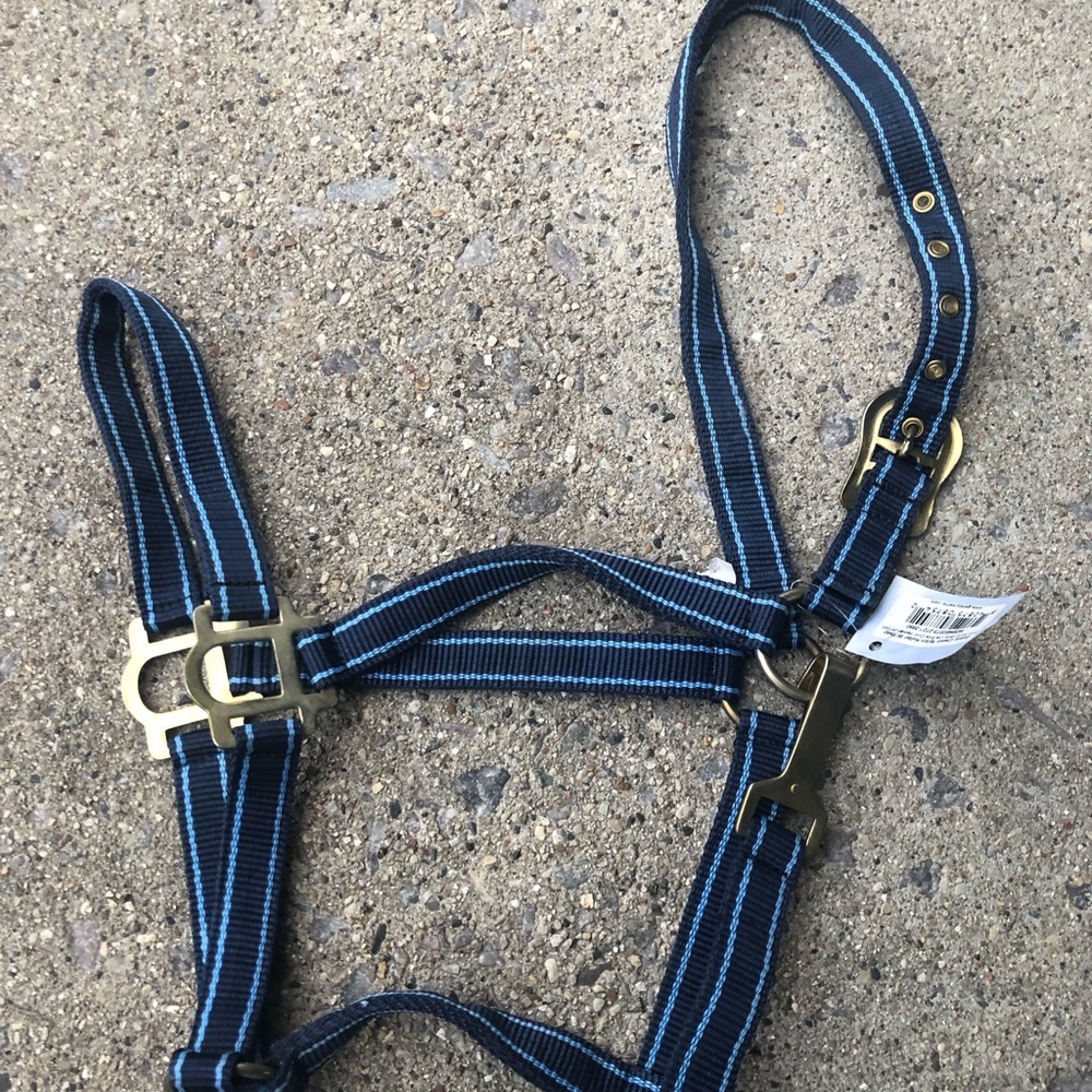 Gatsby Oversized Blue Striped Halter